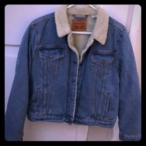 Levi’s denim Sherpa jacket